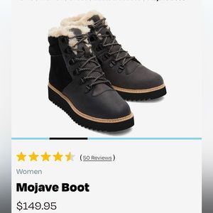 Toms Black Weatherproof Boots 👢 LIKE NEW